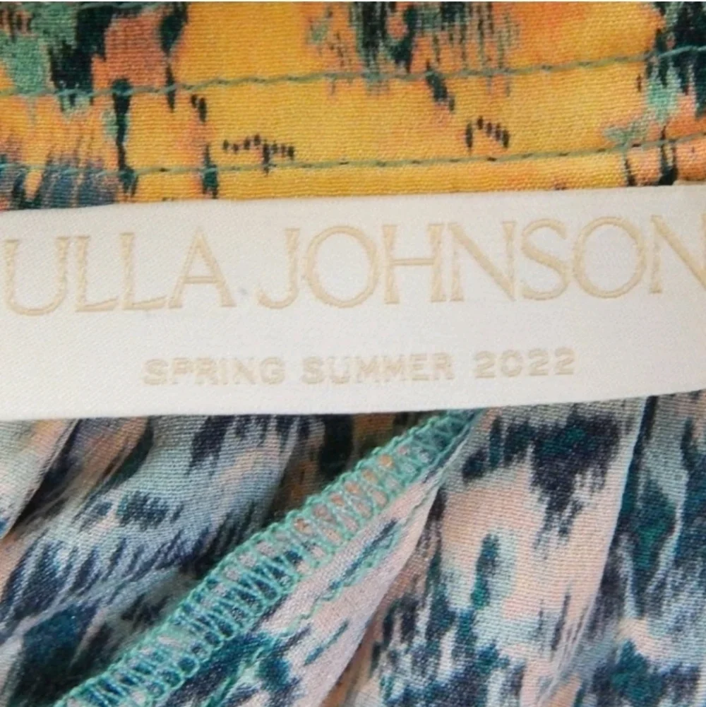 Ulla Johnson Lorraine Begonia Floral Silk Blouse